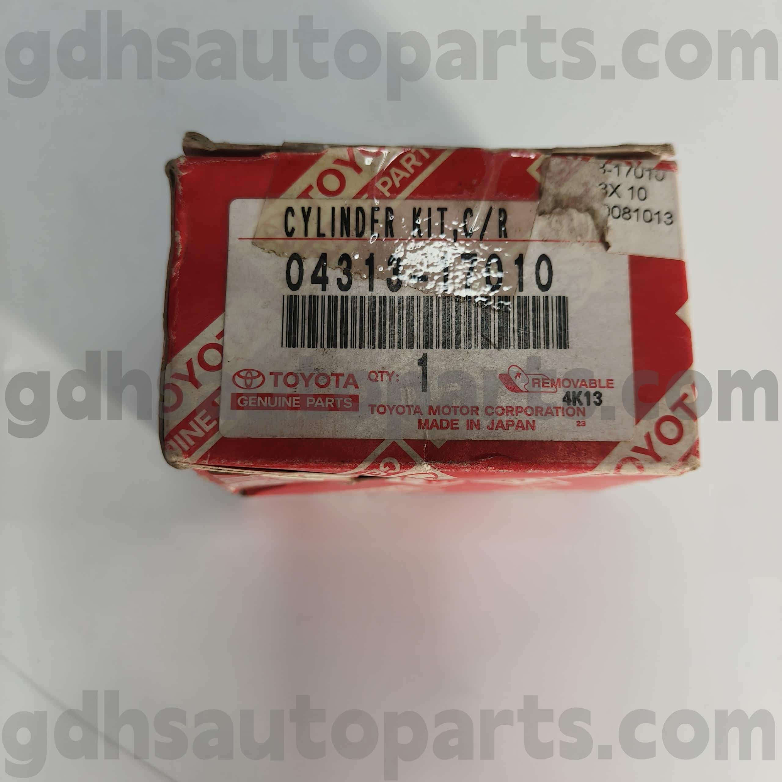 04313-17010 Toyota ehtsad osad siduri siduri silindri remondikomplekt Camry (NAP) šassii nr. CDE120