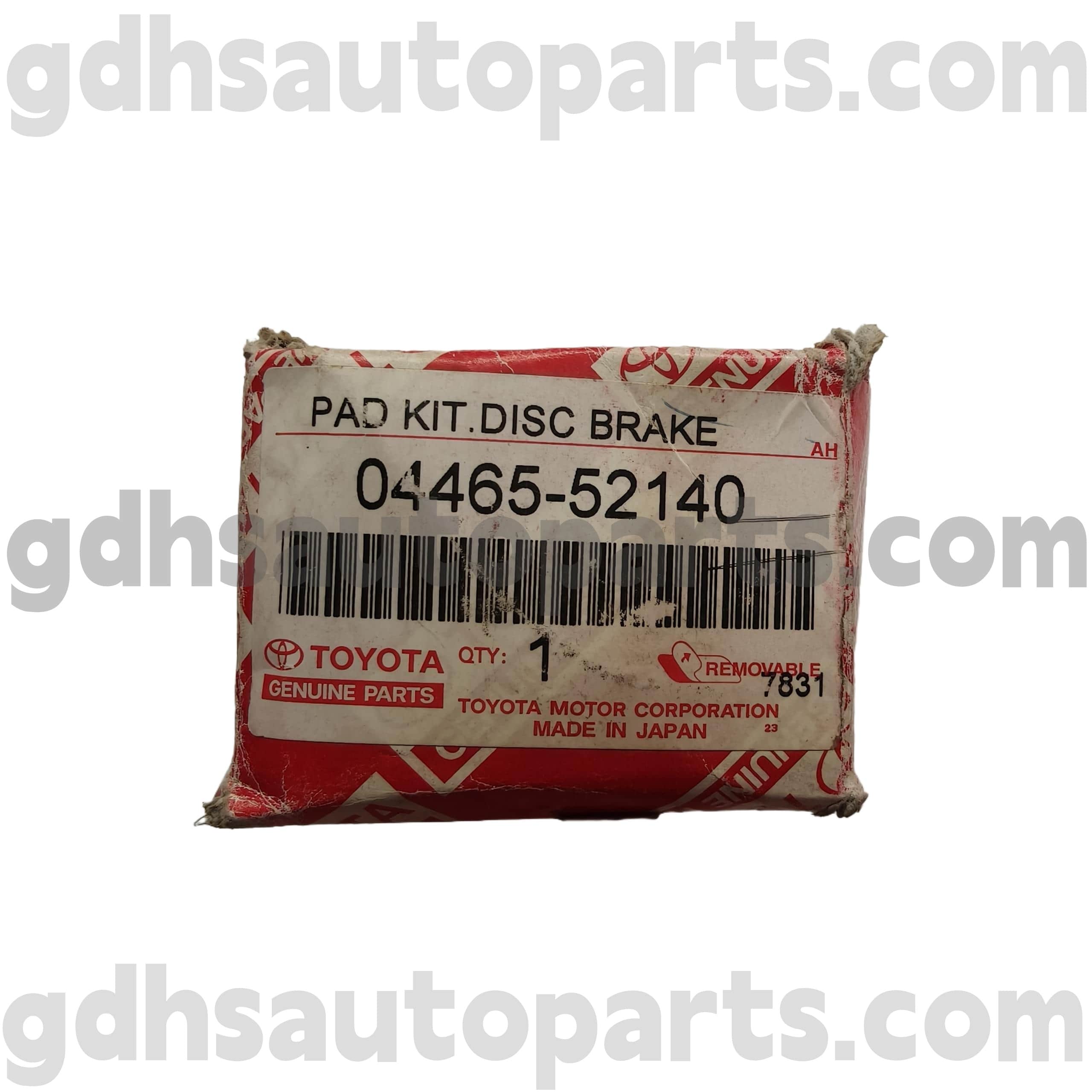 04456-52140 Toyota ehtsad osad esipiduriklotsid šassii jaoks nr. AXP41 DLX
