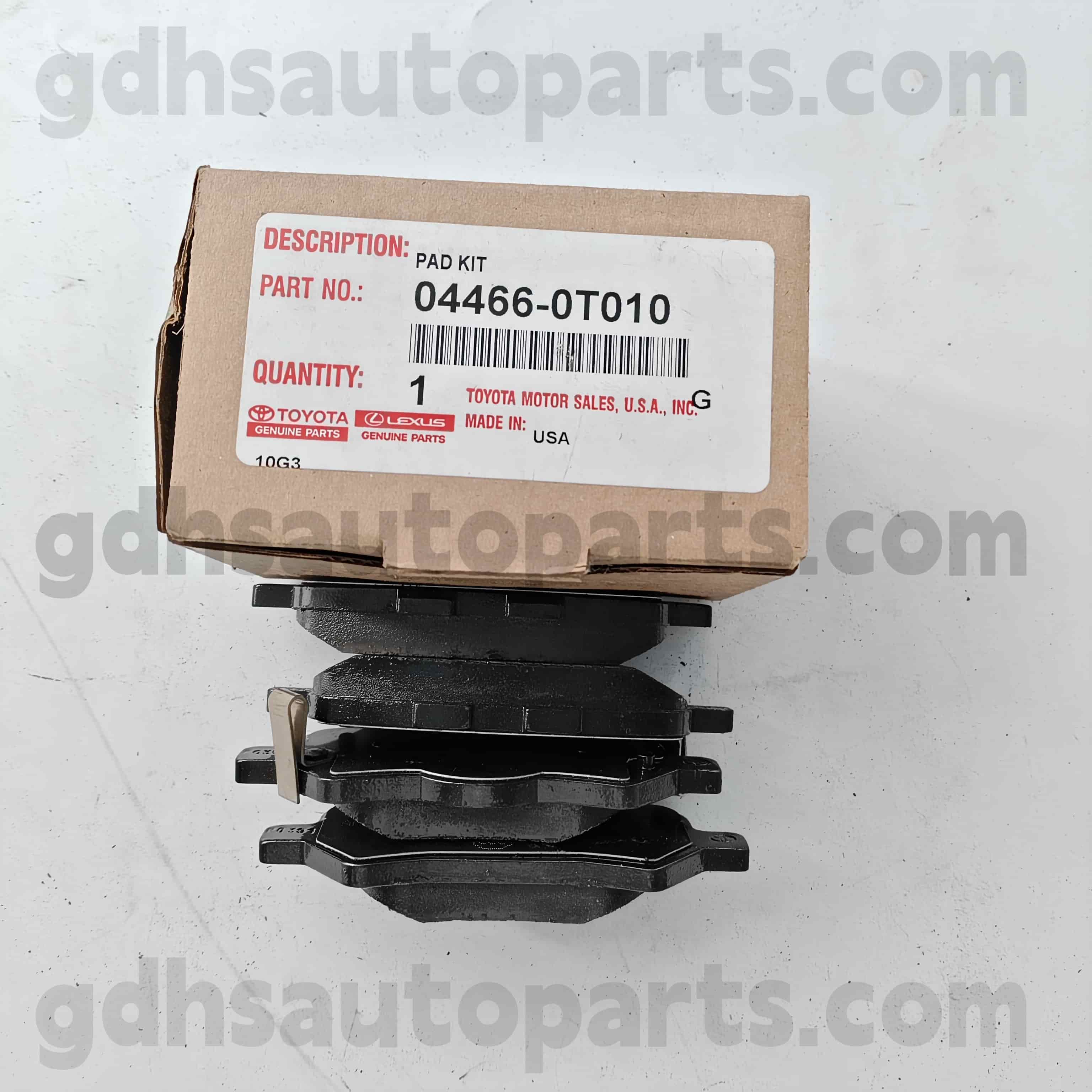 04466-0T010 Toyota ehtsad osad tagumine piduriklots Venza šassii jaoks nr. AGV1#