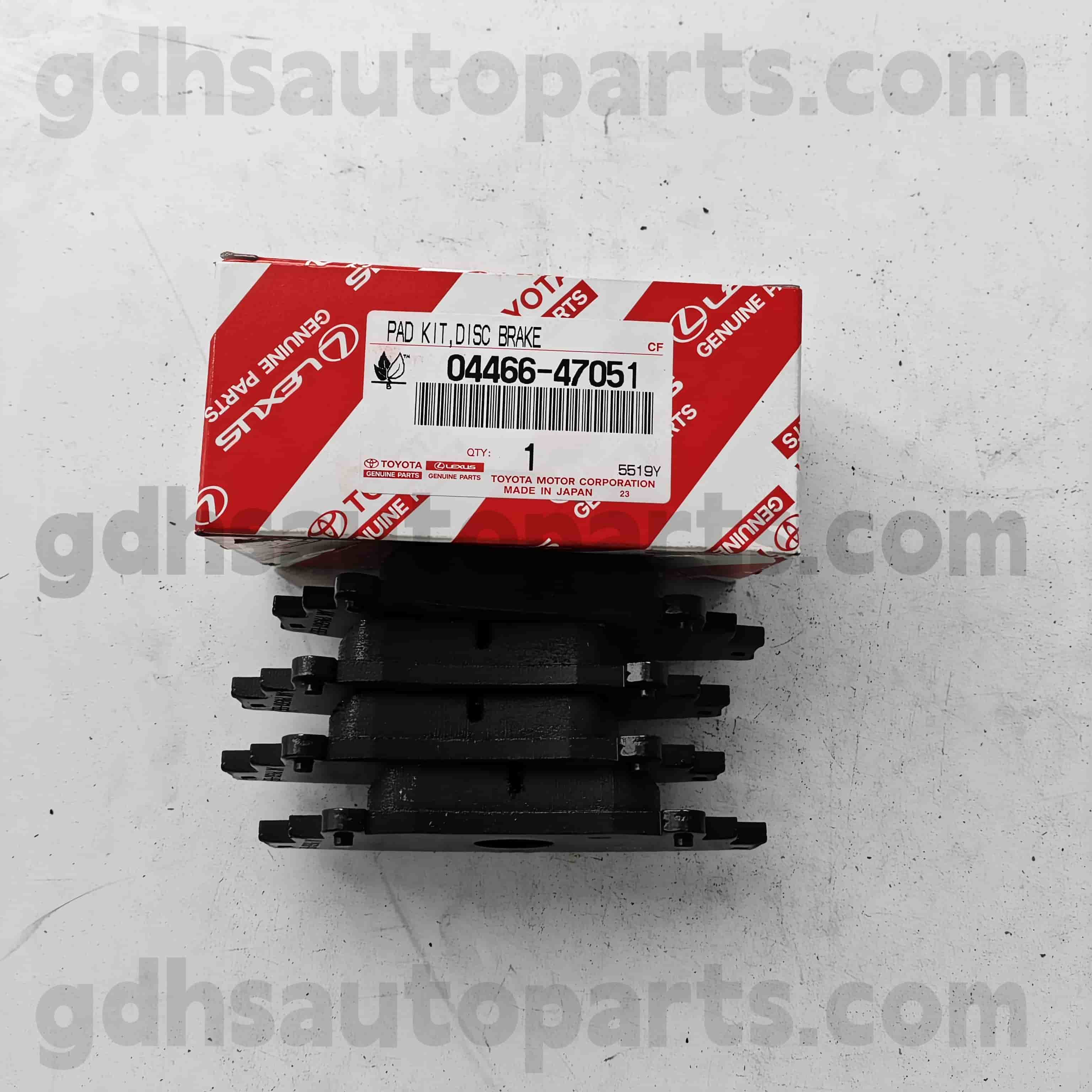 04466-60140 Toyota ehtsad osad tagumised piduriklotsid Land Cruiser Prado jaoks 、 Fortuner 、 Hiluxi šassii nr. Grj150