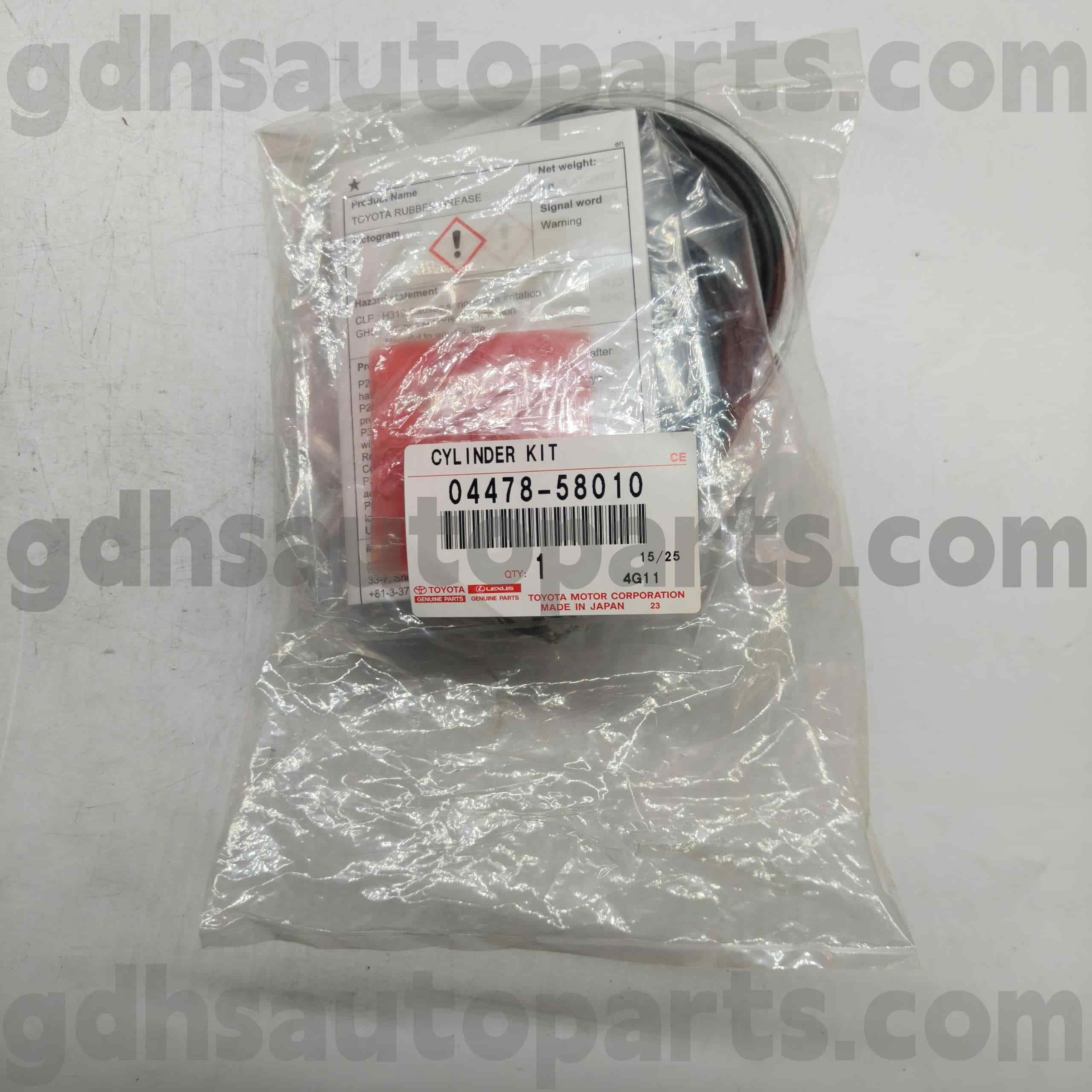 04478-58010 Toyota ehtsad osad esipiduri silindri remondikomplekt Camryle, Alphard, Lexus ES350 šassii nr. Ane1#, zne1#