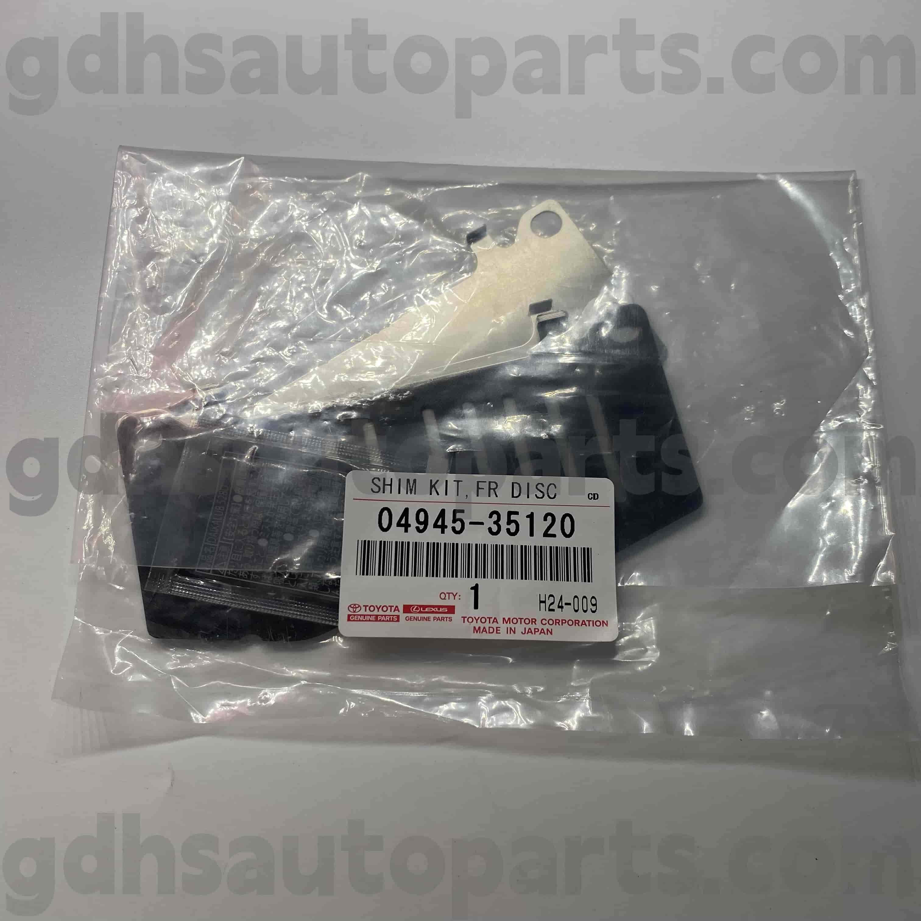 04945-35120 Toyota ehtsad osad pidurdatud heli isolatsioonipadjad Land Cruiser Prado jaoks, Fortuner, Hiluxi šassii nr. TRJ120