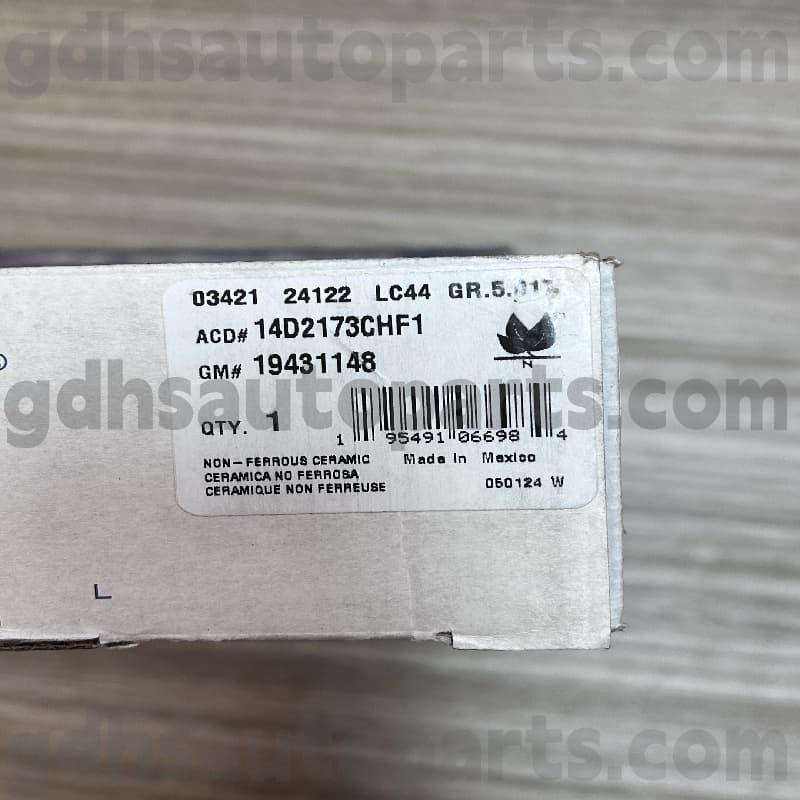 14d2173chf1 Acdelco piduriklots Escalade OE nr. 19431148