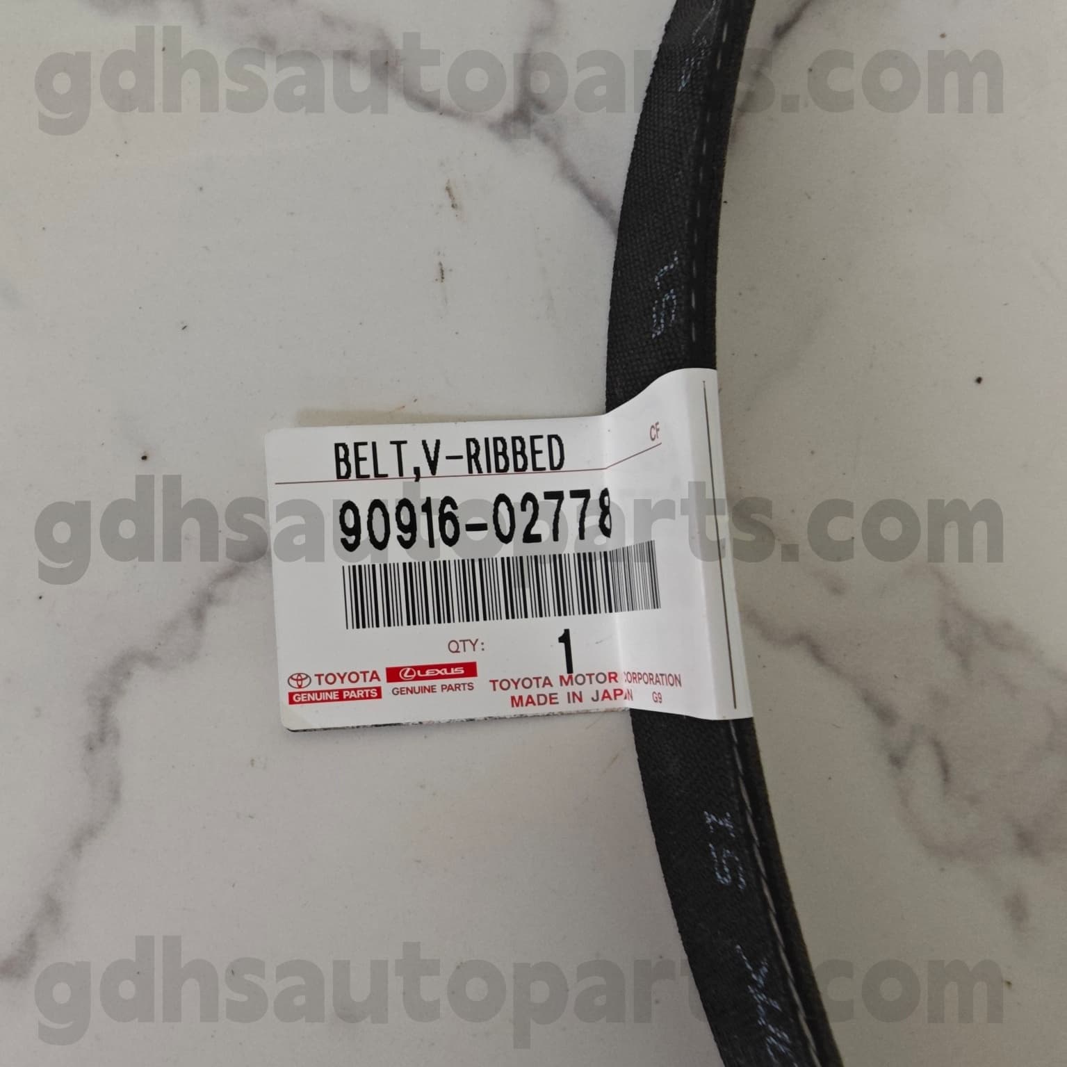 90916-02778 Toyota ehtne osade mootori vöö RAV4 jaoks 、 Camry/hübriidne šassii nr. A25afks..axaa54..eur