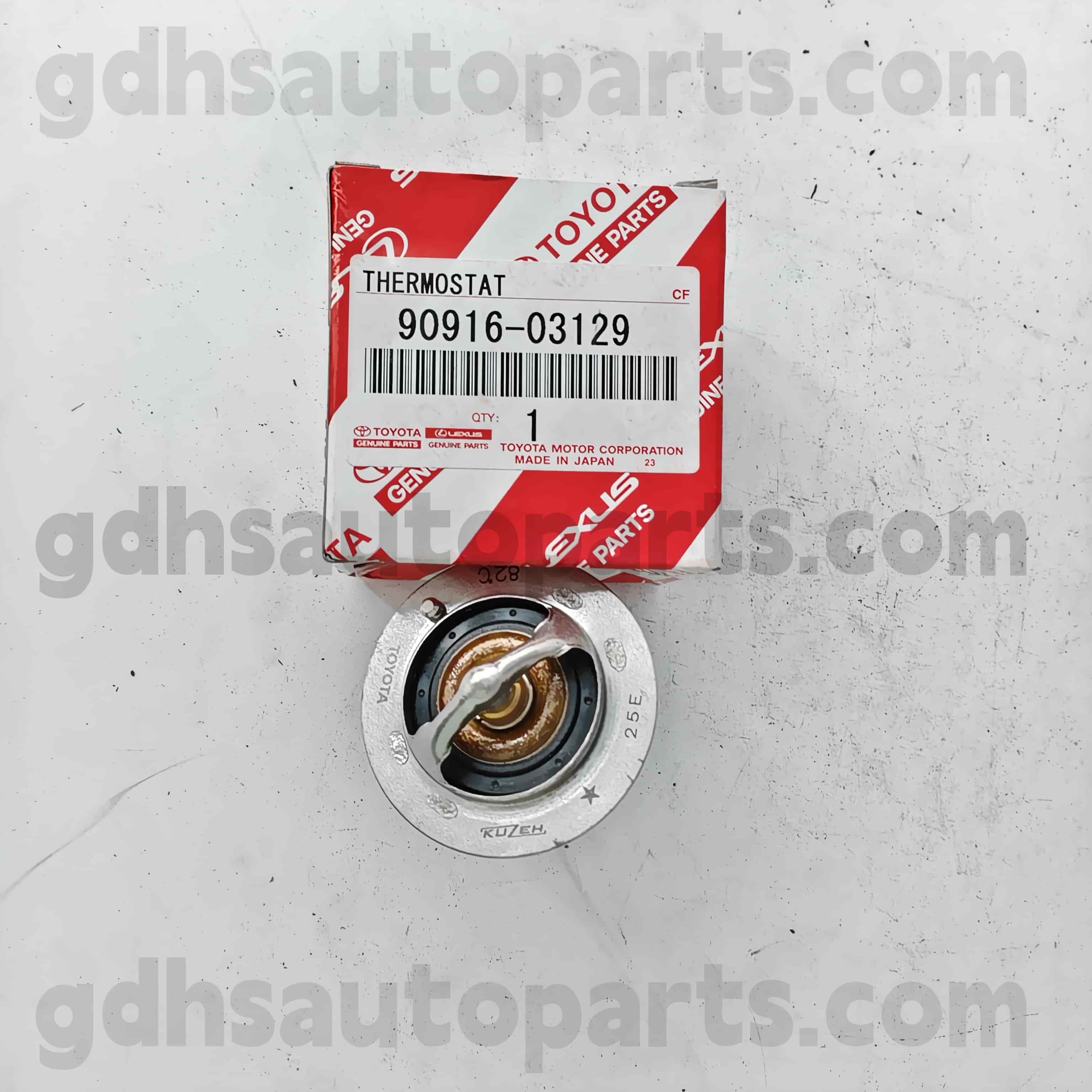 90916-03129 Toyota ehtne osade termostaat Camry jaoks 、 Lexus ES2 ##/350/300H 、 corolla sed 、 Hilux 、 RAV4 šassii nr. 2AZFE..ACU2#